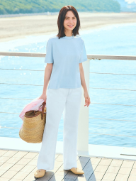 Широкие джинсы UNIQLO 1159839887 (Голубой W28 L31)