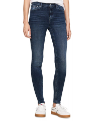 Женские джинсы скинни Tommy Hilfiger со средней посадкой 1159840145 (Синий W27 L30)
