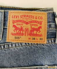 Стильные мужские джинсы 505 Regular Fit Levi's 1159842535 (Синий 38W 30L)