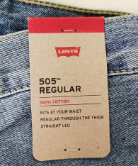 Стильные мужские джинсы 505 Regular Fit Levi's 1159842535 (Синий 38W 30L)