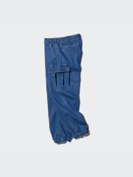 Мужские широкие джинсы-карго UNIQLO 1159844529 (Голубой XL)