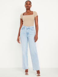 Женские джинсы Old Navy Curvy с высокой посадкой 1159846257 (Голубой 8)