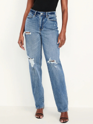 Жіночі джинси Old Navy Curvy з високою посадкою 1159846261 (Синій 8)