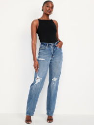 Жіночі джинси Old Navy Curvy з високою посадкою 1159846261 (Синій 8)