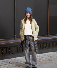 Широкие джинсы UNIQLO 1159846598 (Серый W28 L31)