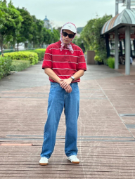 Чоловічі джинси широкі UNIQLO 1159851148 (Синій 33)