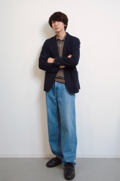 Чоловічі джинси широкі UNIQLO 1159851148 (Синій 33)