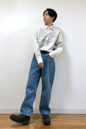 Чоловічі джинси широкі UNIQLO 1159851148 (Синій 33)