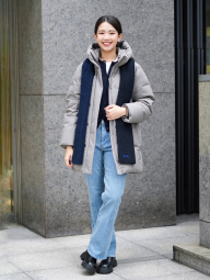 Женские джинсы-клеш UNIQLO 1159851332 (Голубой XL)