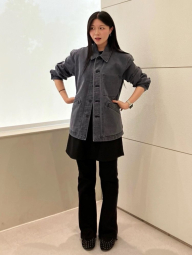 Джинсы-клеш UNIQLO 1159851846 (Черный L)