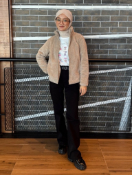 Джинсы-клеш UNIQLO 1159851846 (Черный L)