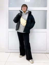 Джинсы-клеш UNIQLO 1159851846 (Черный L)