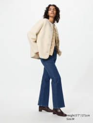 Женские джинсы-клеш UNIQLO 1159851853 (Синий L)