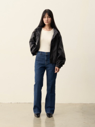 Женские джинсы-клеш UNIQLO 1159851853 (Синий L)