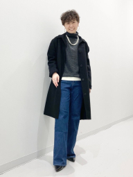 Женские джинсы-клеш UNIQLO 1159851853 (Синий L)