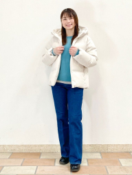 Женские джинсы-клеш UNIQLO 1159851853 (Синий L)