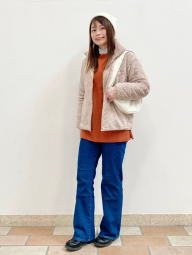 Женские джинсы-клеш UNIQLO 1159851853 (Синий L)