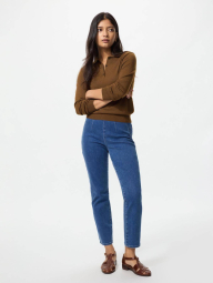 Ультраэластичные узкие джинсы Uniqlo скинни 1159853257 (Синий XL)