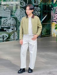 Джинсы Uniqlo 1159854396 (Молочный 27)