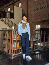 Джинси EZY Ultra Stretch UNIQLO 1159855114 (Синій L)