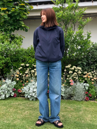 Женские прямые джинсы Uniqlo 1159855805 (Голубой 27)