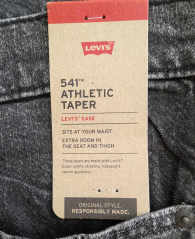 Мужские джинсы Levi's 541 Athletic Taper с рваными деталями 1159856396 (Серый 42W 32L)