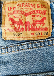 Чоловічі джинси 505 Regular Fit Stretch Levi's 1159856567 (Блакитний 30W 30L)