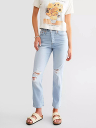 Женские укороченные джинсы Levi's 1159856963 (Голубой W27 L28)