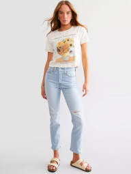 Женские укороченные джинсы Levi's 1159856963 (Голубой W27 L28)