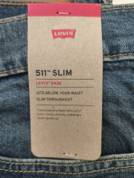 Мужские джинсы 511 Slim Levi's 1159857186 (Синий W34 L32)