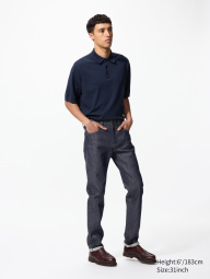 Джинсы Stretch Slim Fit UNIQLO 1159857193 (Синий 32W 34L)