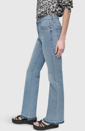 Женские джинсы Flare DKNY с высокой посадкой 1159857559 (Голубой 25)