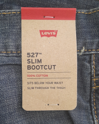 Мужские джинсы Levi's 527 Slim Bootcut 1159857767 (Синий 34W 36L)