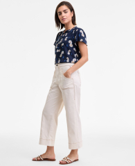 Укороченные женские джинсы Tommy Hilfiger 1159857912 (Молочный 16)