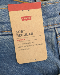 Мужские джинсы 505 Regular Levi's 1159858343 (Синий 35W 30L)