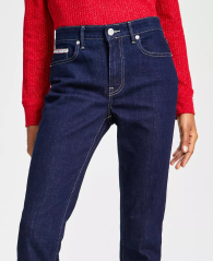 Женские джинсы скинни Tommy Hilfiger с подворотами 1159858454 (Синий 18)