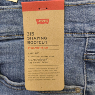 Женские джинсы скинни Levi's 315 Shaping Bootcut 1159859531 (Синий W30 L30)