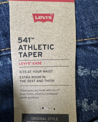 Мужские джинсы Levi's 541 Athletic Taper с рваными деталями 1159859894 (Синий 31W 30L)