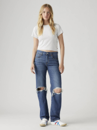 Женские джинсы Low Pro Levi's с рваными деталями 1159860217 (Синий 26)
