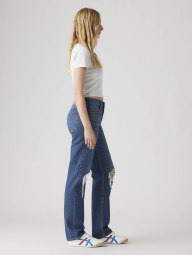 Женские джинсы Low Pro Levi's с рваными деталями 1159860217 (Синий 26)