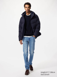 Мужские джинсы UNIQLO узкого кроя 1159860516 (Синий 40W 32L)