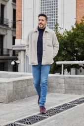 Мужские джинсы UNIQLO узкого кроя 1159860516 (Синий 40W 32L)