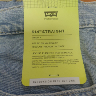 Мужские джинсы Levi's 514 Straight 1159862621 (Голубой 40W 32L)