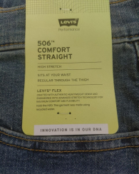 Мужские джинсы 506 Comfort Straight Levi's 1159862687 (Синий 36W 34L)