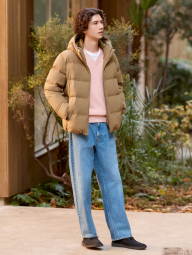 Мужские широкие джинсы UNIQLO 1159863816 (Синий 35)