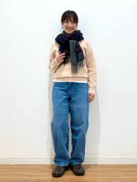 Мужские широкие джинсы UNIQLO 1159863816 (Синий 35)