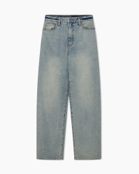 Женские прямые джинсы Armani Exchange 1159865114 (Голубой 30)