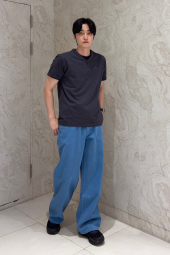Чоловічі джинси широкі JW ANDERSON UNIQLO 1160013702 (Блакитний 33)