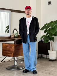 Чоловічі джинси широкі JW ANDERSON UNIQLO 1160013702 (Блакитний 33)
