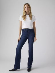 Жіночі джинси Levi's 726 з високою посадкою та розкльошеним низом 1160064897 (Синій W28 L32)